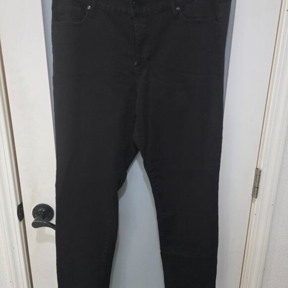 a.n.a Black Skinny Jeans | Size 14W | Stretch High Rise Denim Pants - Picture 5 of 12